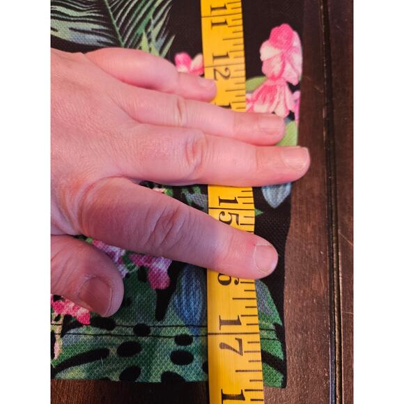 Belle by Kim Gravel Perfect Pique Tropic 5" Shorts Women's Plus Sz 2X Black - Picture 7 of 8